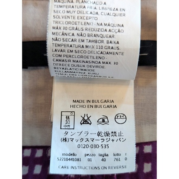 6 Women Silk Cotton Max Mara Shirt Dress Belted Classic Pockets Fit n Flair - Picture 11 of 13